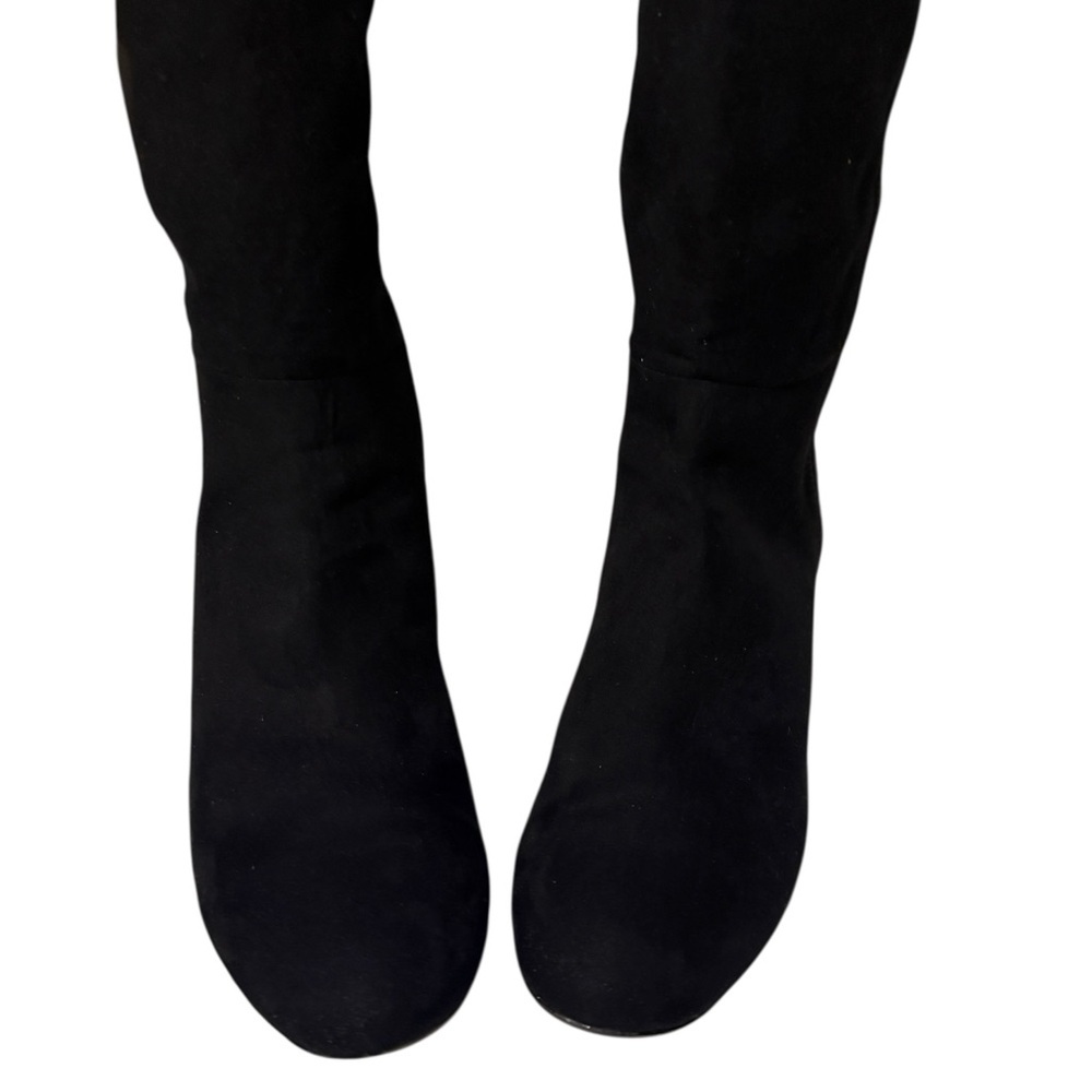 Calvin Klein, beautiful Black Knee-High Women's Boots suede leather soft & comfy - Picture 4 of 15